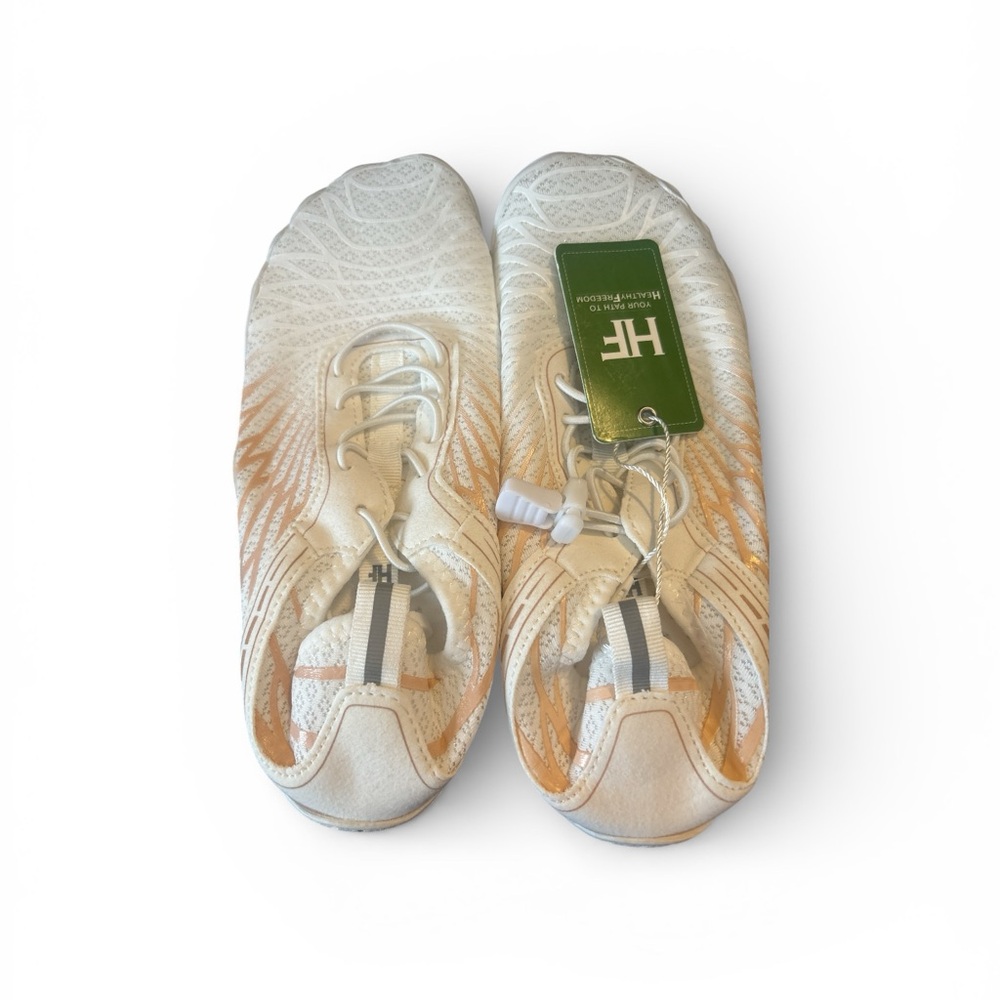 HF Women's White and Pink Light Weight Shoes. New With Tags.